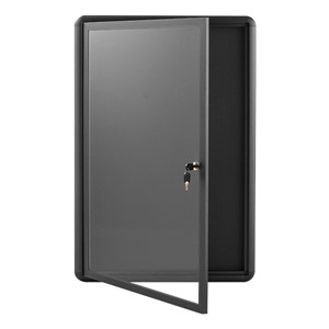 Enclosed Fabric Bulletin Board w/ One Door